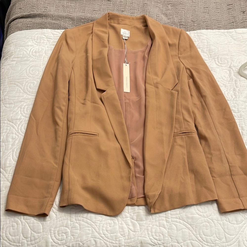 NWT LC Lauren Conrad Tan Light-weight Blazer size 2